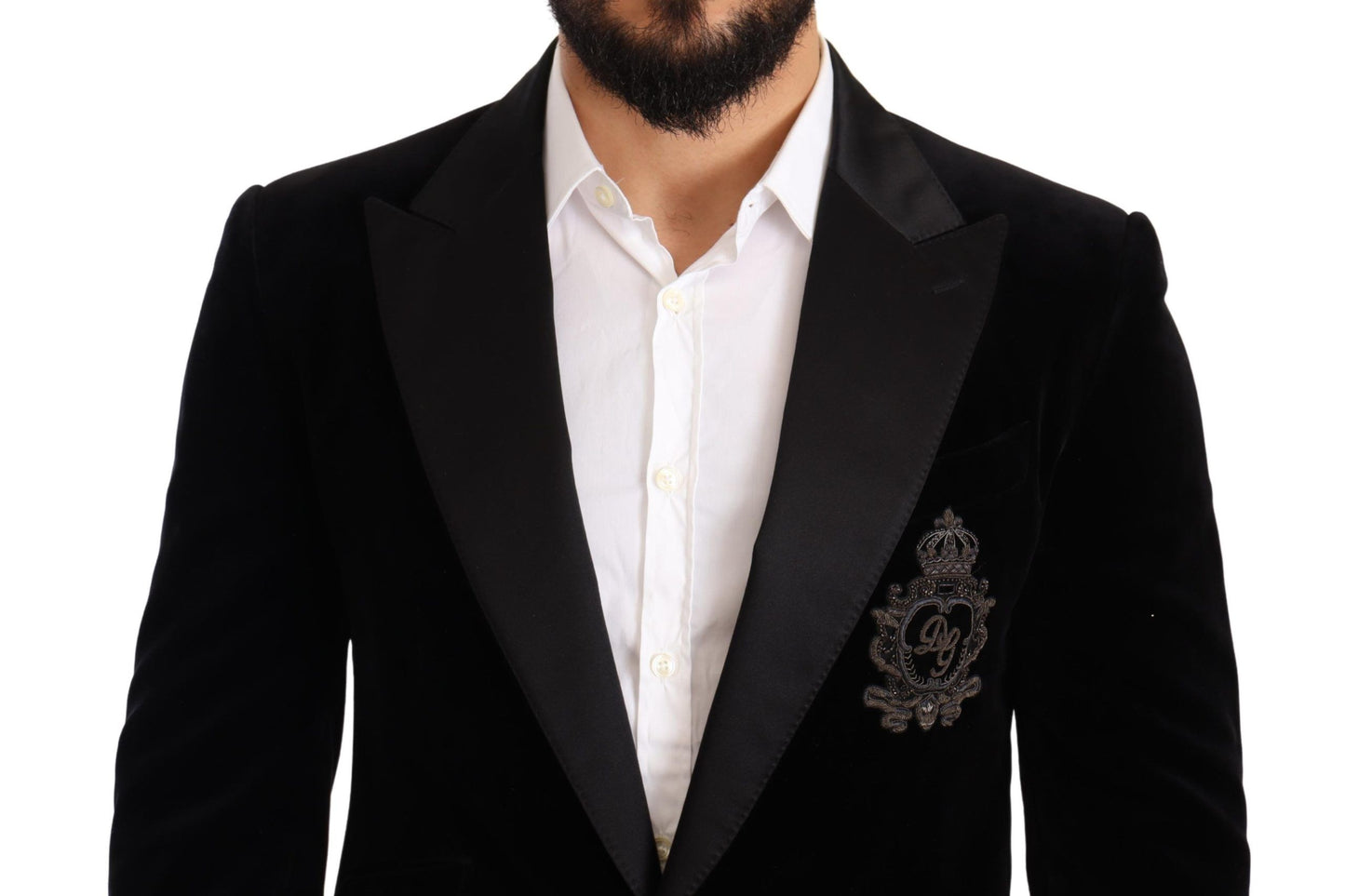 Dolce & Gabbana Elegant Slim Fit Sicilia Blazer with Embroidery