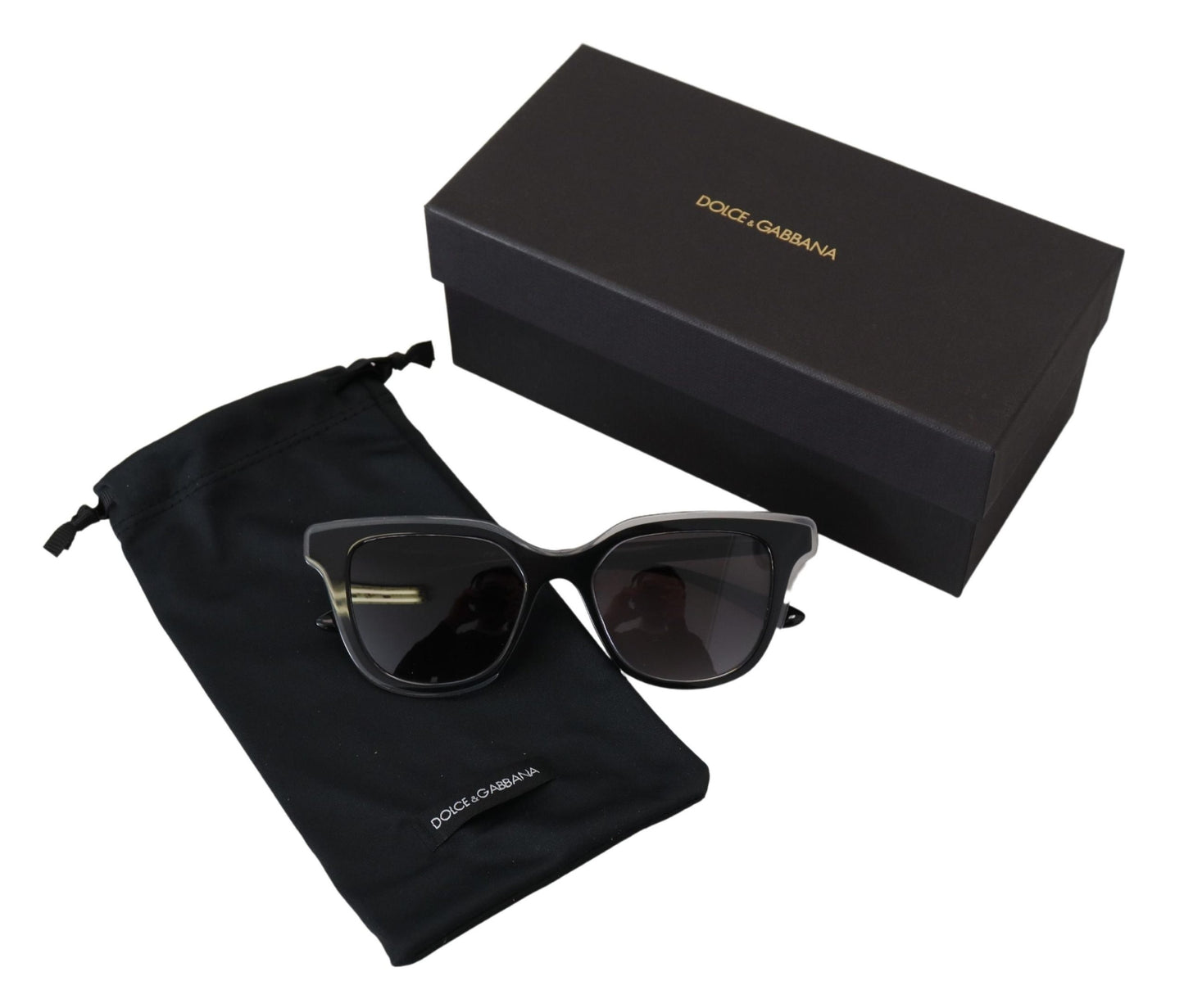 Dolce & Gabbana Chic Black Acetate Unisex Sunglasses