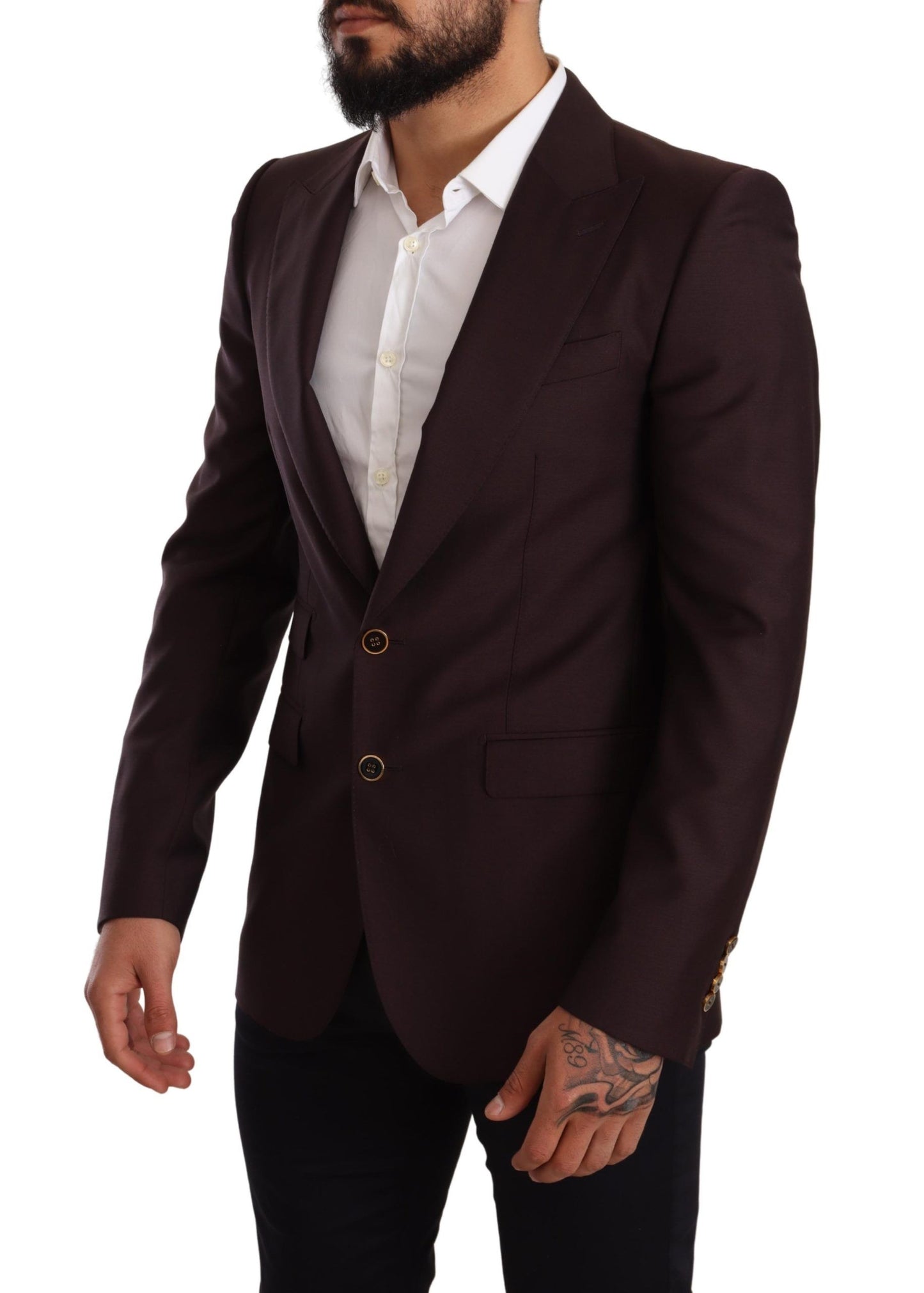 Dolce & Gabbana Elegant Purple Slim Fit Blazer