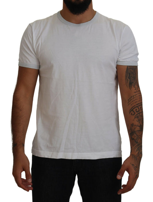 Dolce & Gabbana Elegant White Cotton Tee