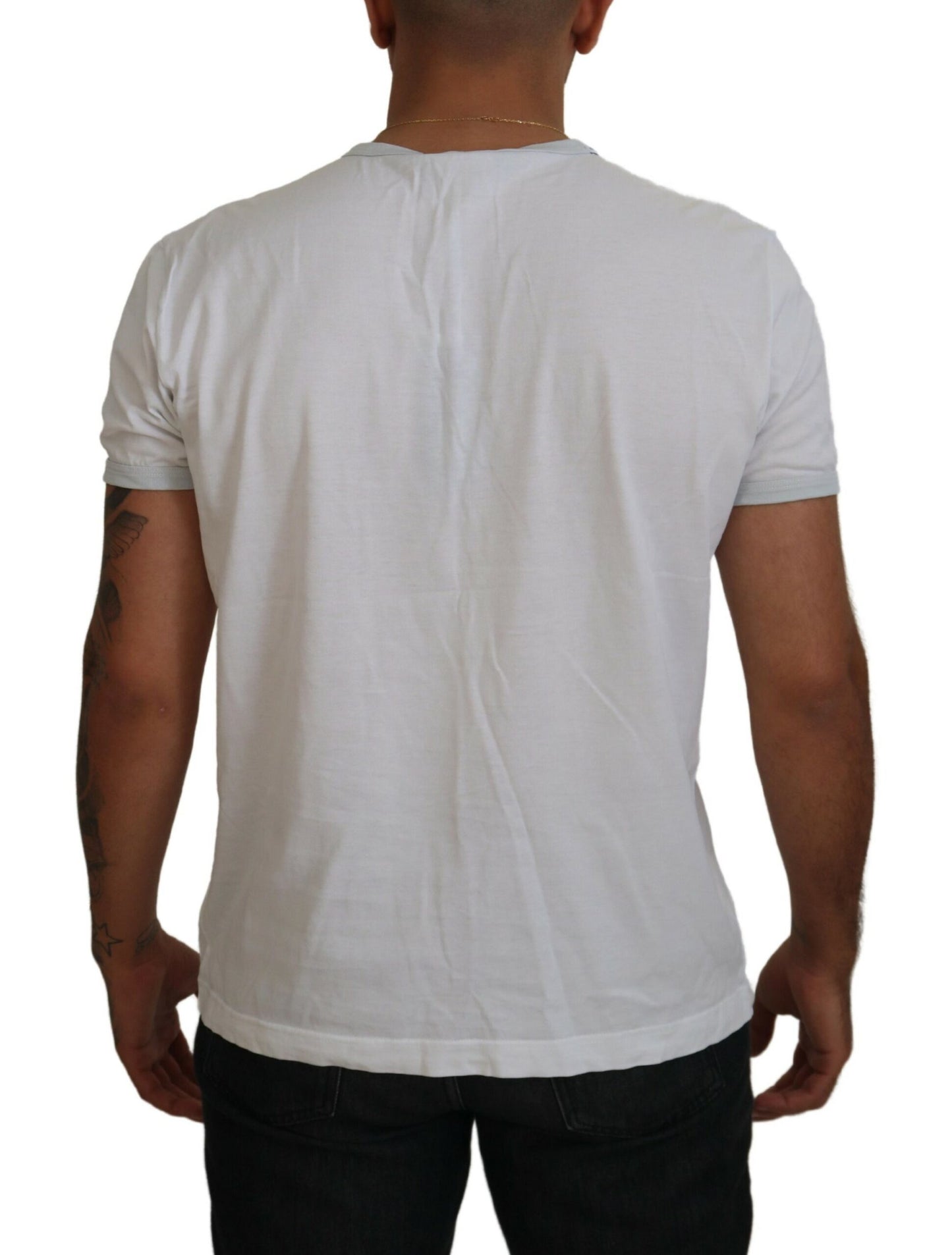 Dolce & Gabbana Elegant White Cotton Tee