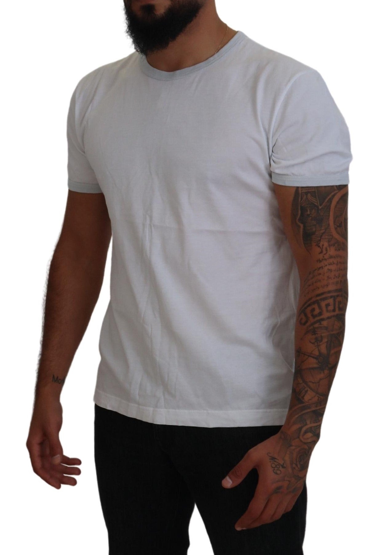 Dolce & Gabbana Elegant White Cotton Tee