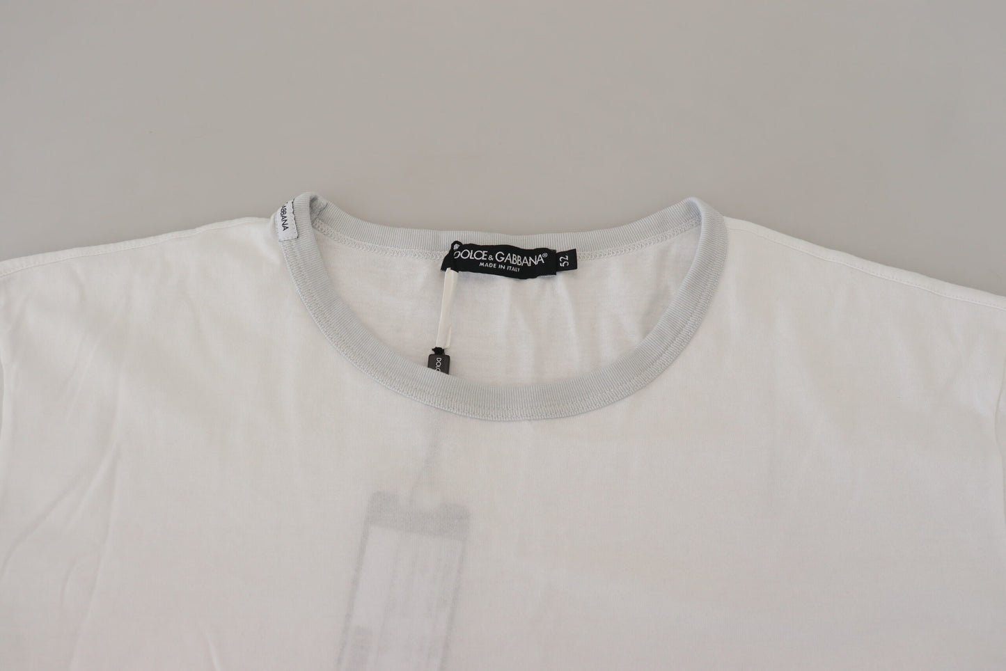 Dolce & Gabbana Elegant White Cotton Tee