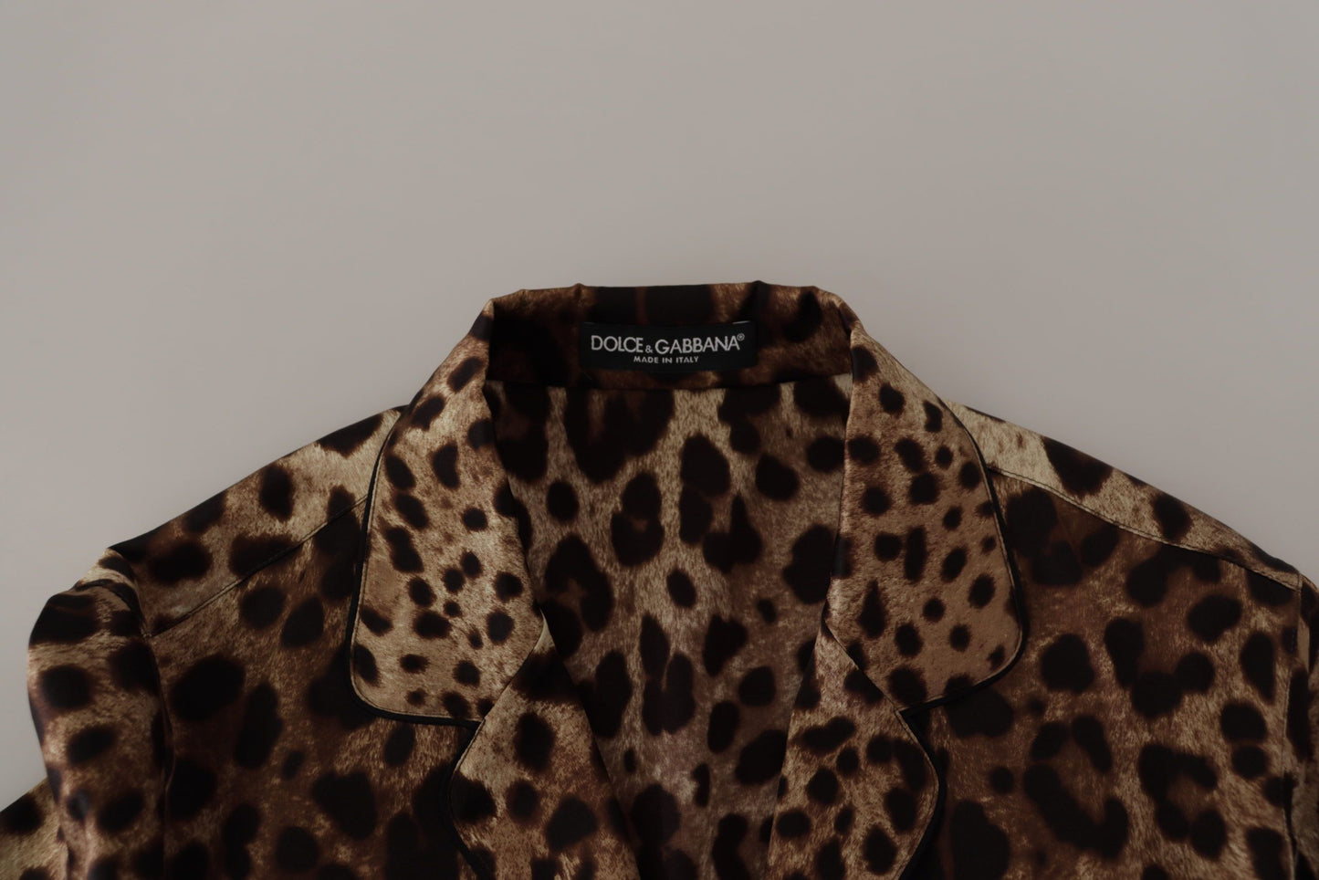 Dolce & Gabbana Elegant Leopard Silk Blouse