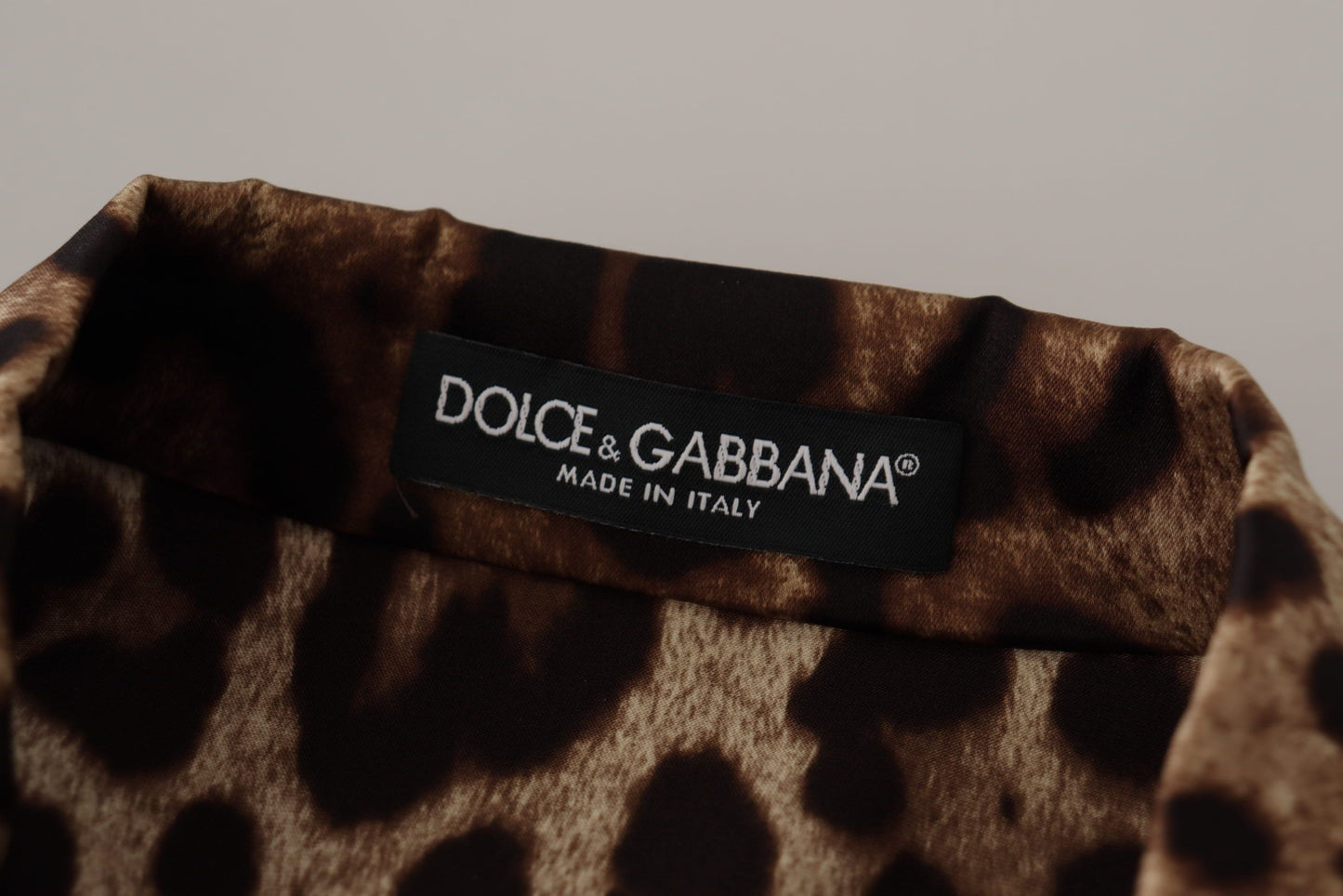 Dolce & Gabbana Elegant Leopard Silk Blouse