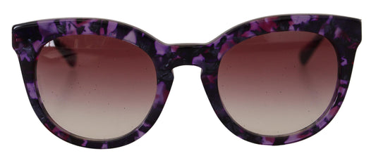 Dolce & Gabbana Chic Purple Lens Tortoiseshell Sunglasses