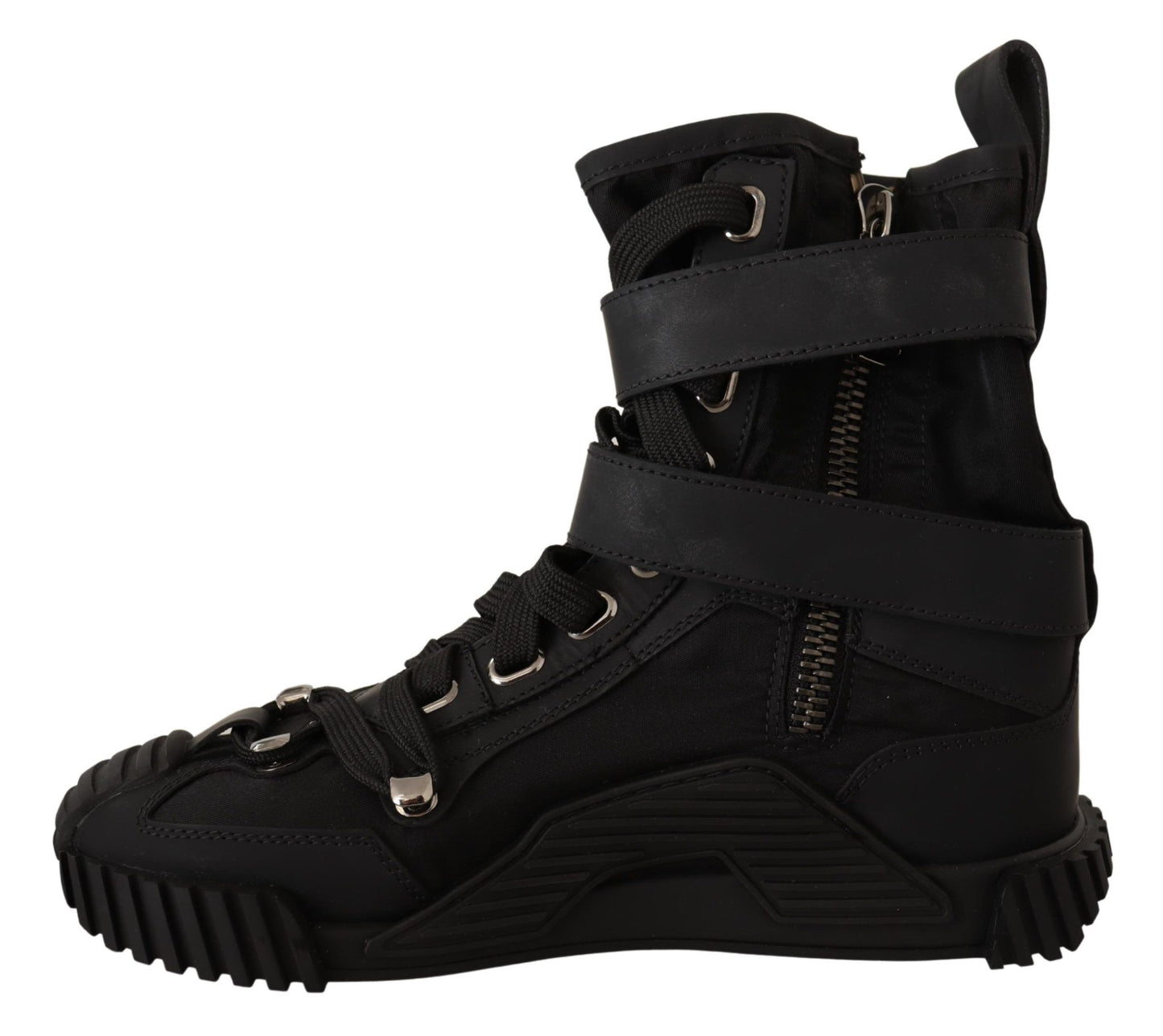 Dolce & Gabbana Elevated Trekking Boots with Sculpted Overlays