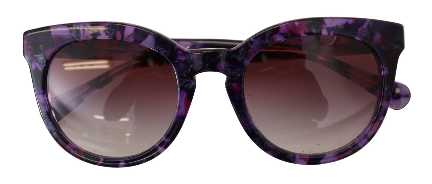 Dolce & Gabbana Chic Purple Lens Tortoiseshell Sunglasses