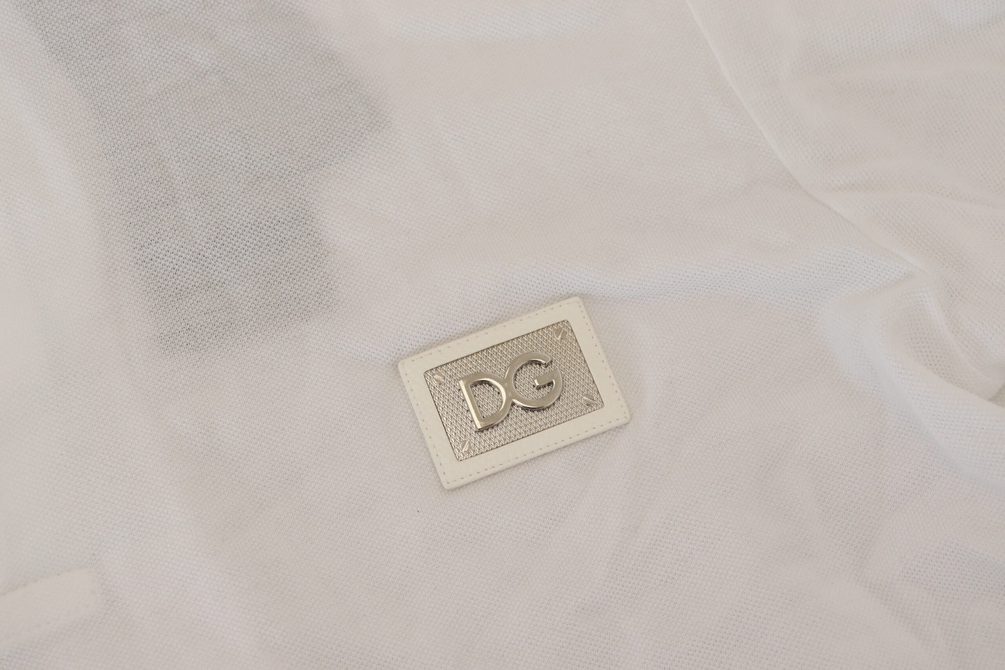 Dolce & Gabbana Exquisite White Cotton Polo T-Shirt