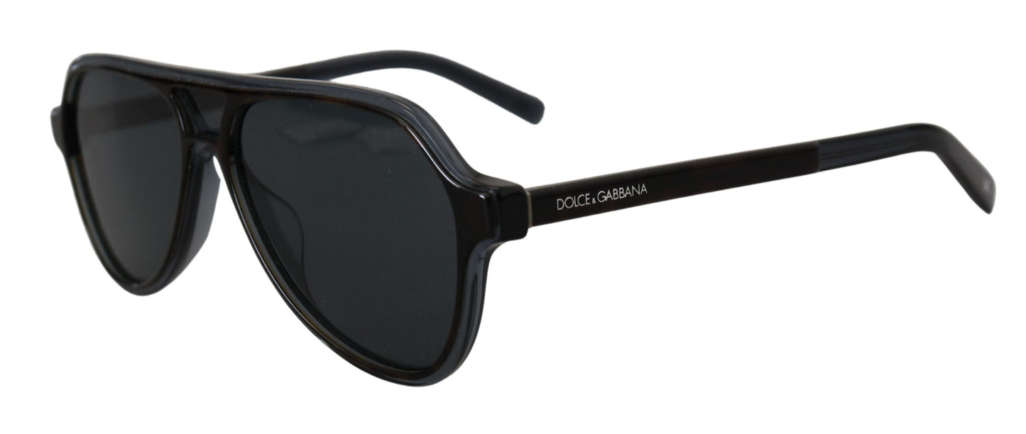 Dolce & Gabbana Chic Crystal-Layered Black Sunglasses