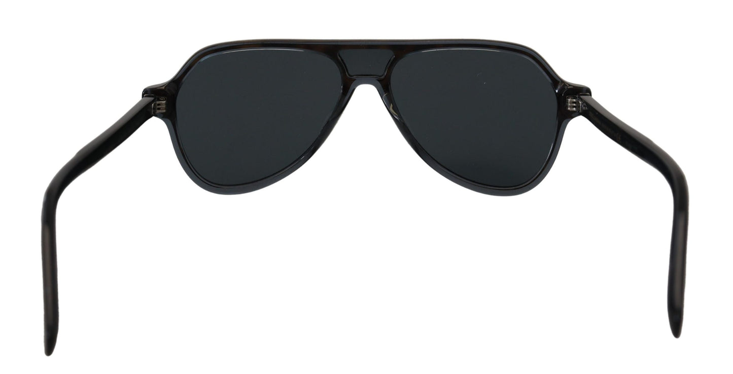 Dolce & Gabbana Chic Crystal-Layered Black Sunglasses