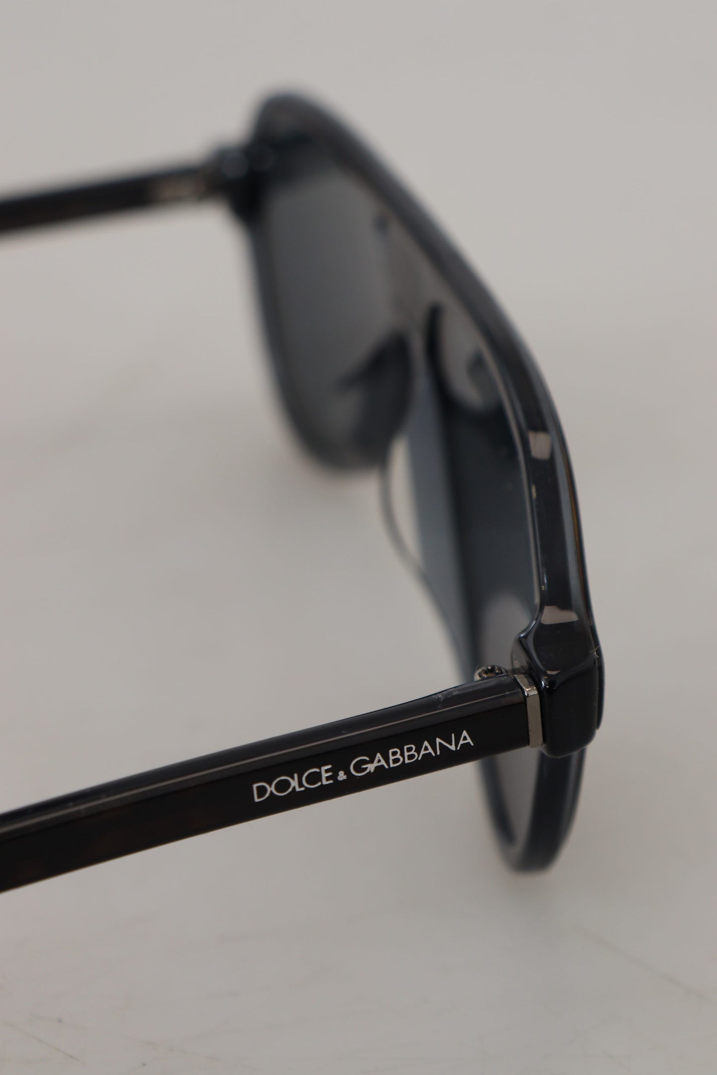 Dolce & Gabbana Chic Crystal-Layered Black Sunglasses