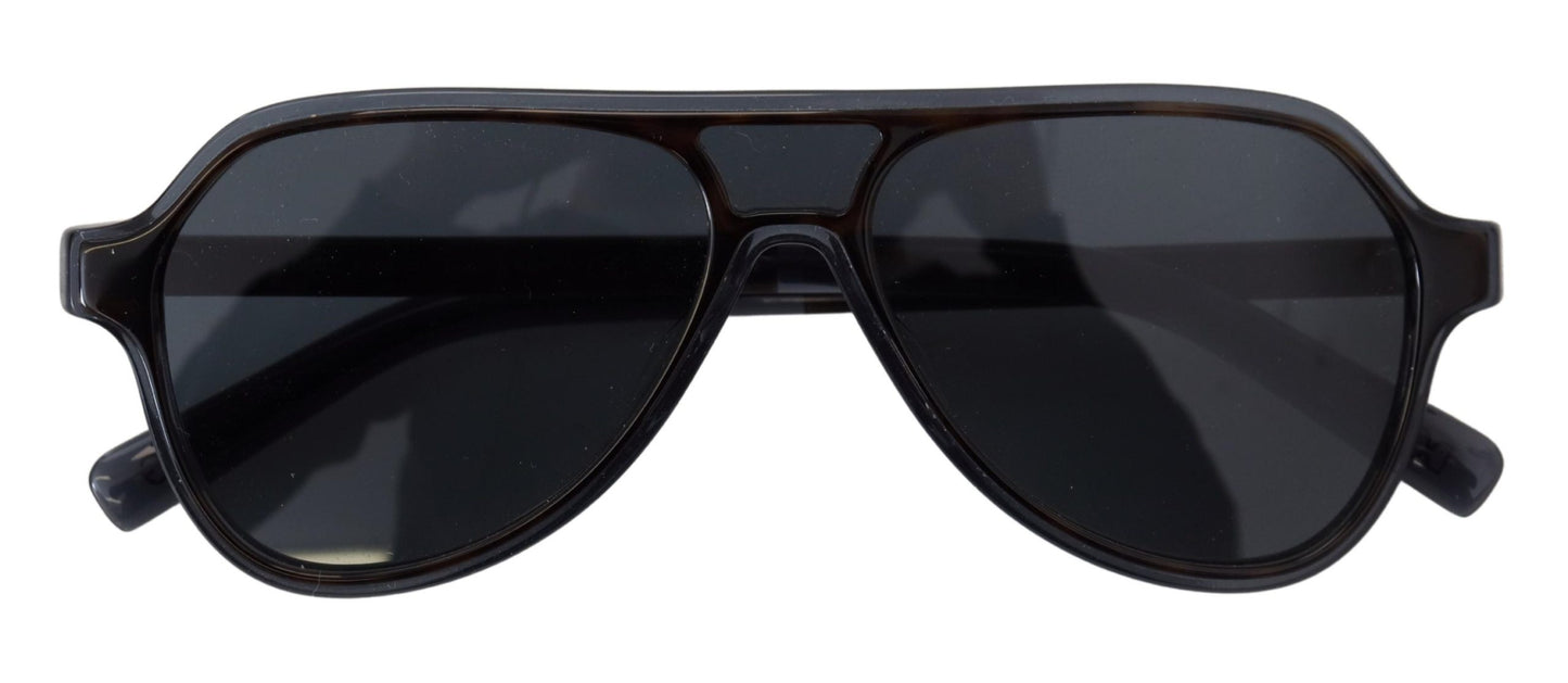 Dolce & Gabbana Chic Crystal-Layered Black Sunglasses