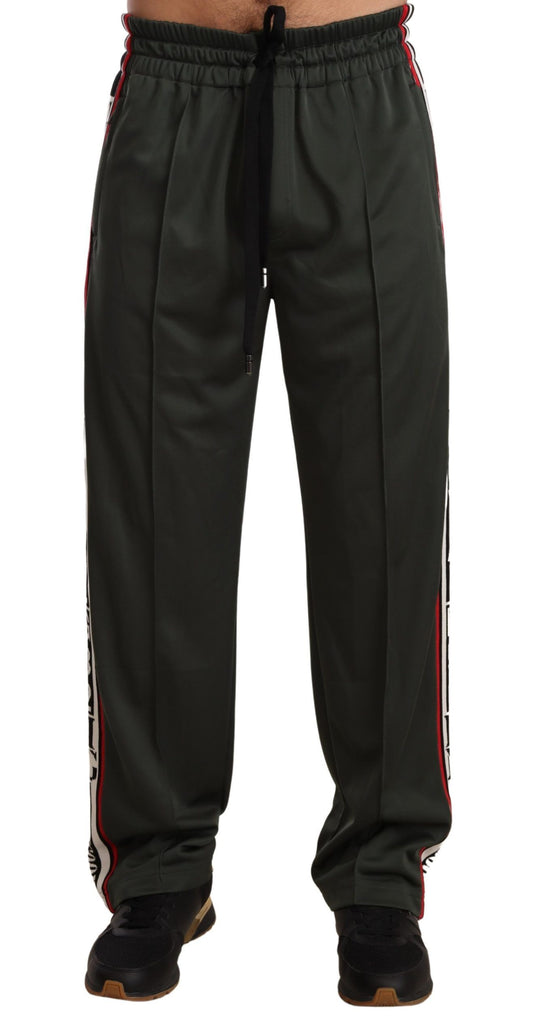 Dolce & Gabbana Elegant Green DG Love Sweatpants