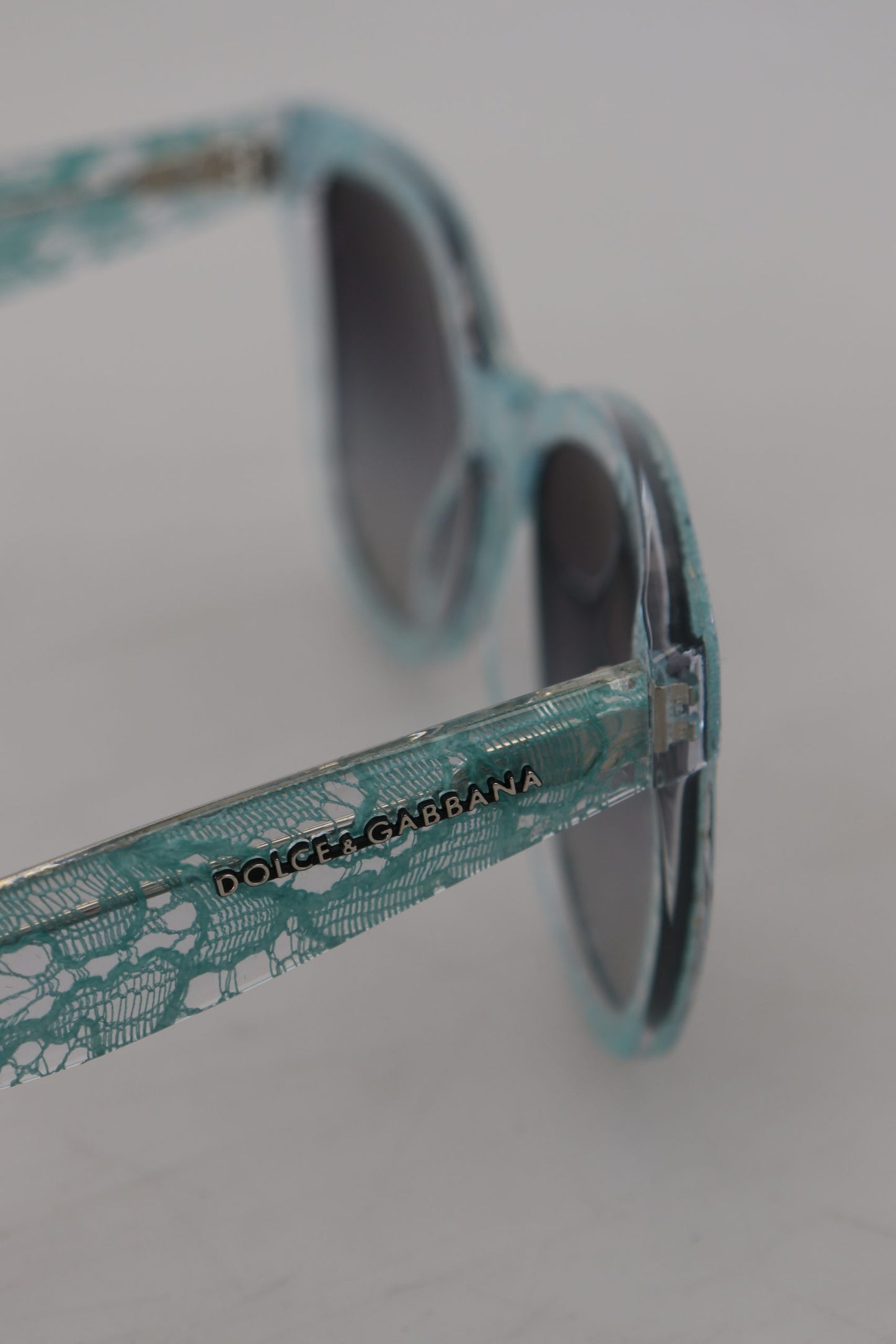 Dolce & Gabbana Sicilian Lace Crystal-Infused Sunglasses