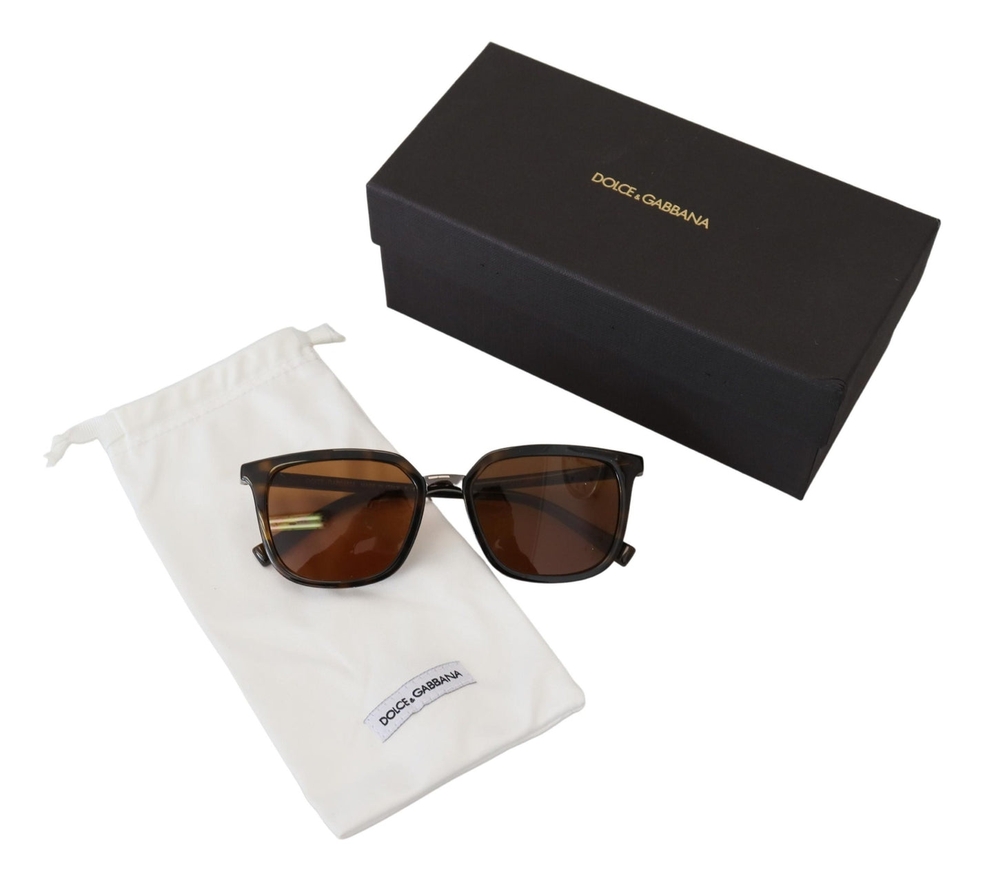 Dolce & Gabbana Elegant Unisex Brown Sunglasses