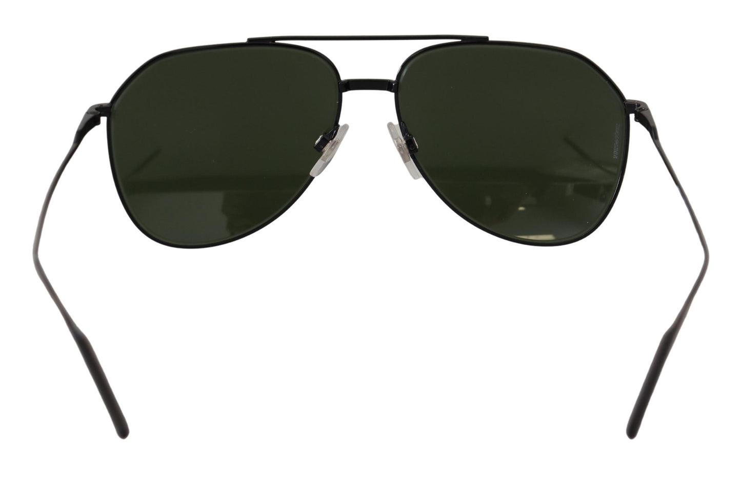 Dolce & Gabbana Elegant Metal Grey Green Lens Sunglasses