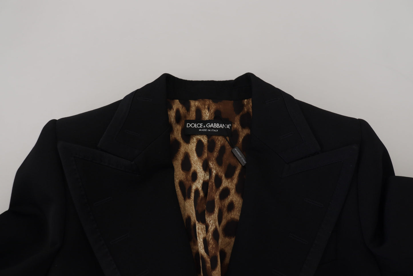 Dolce & Gabbana Elegant Black Trench Blazer Jacket