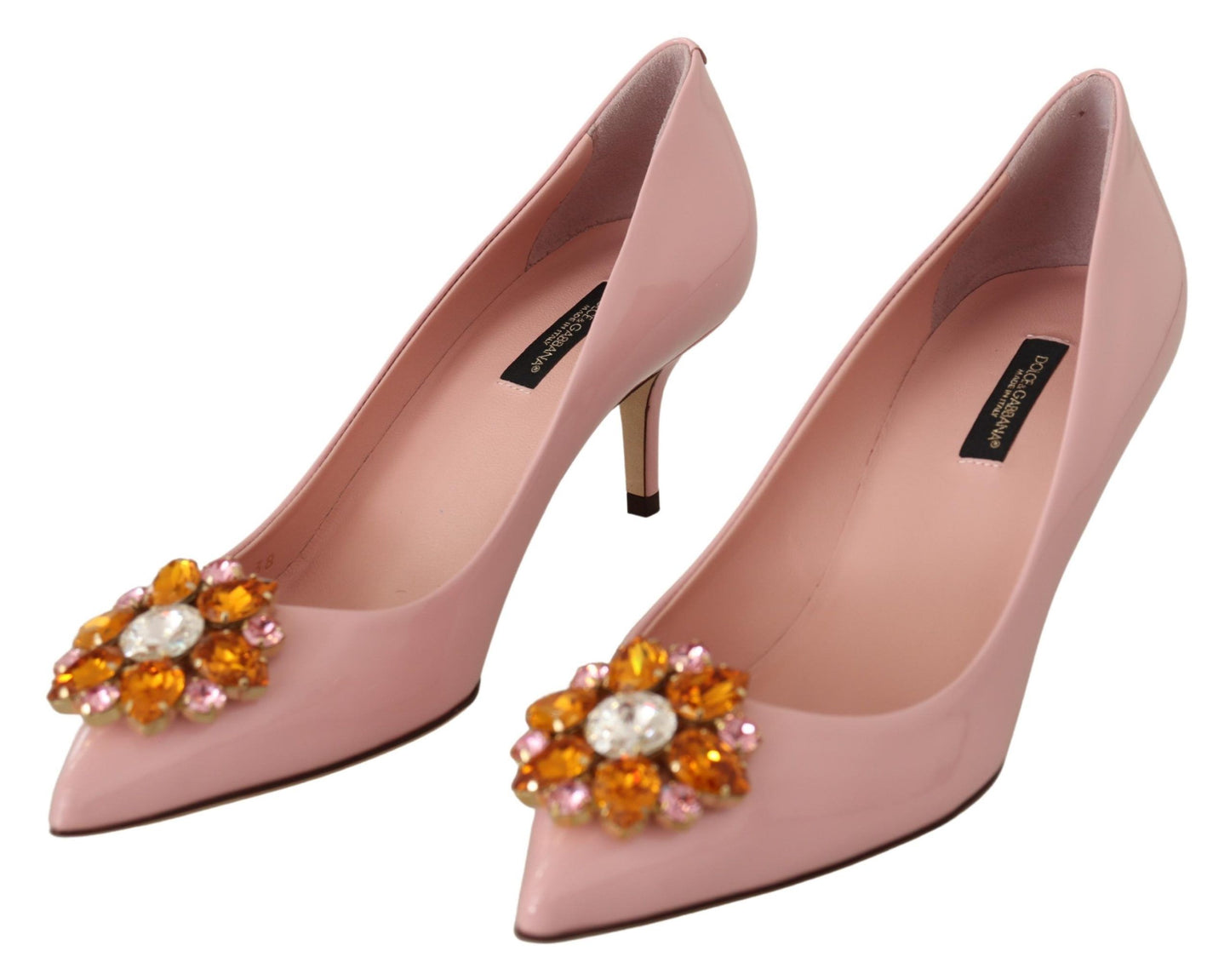 Dolce & Gabbana Elegant Pink Crystal Pumps