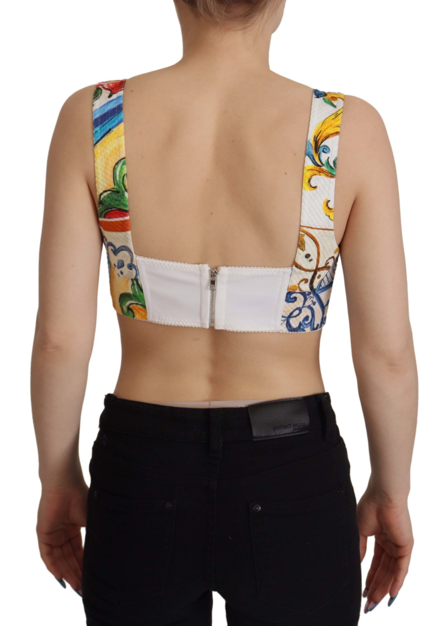 Dolce & Gabbana Elegant Sleeveless Corset Crop Top