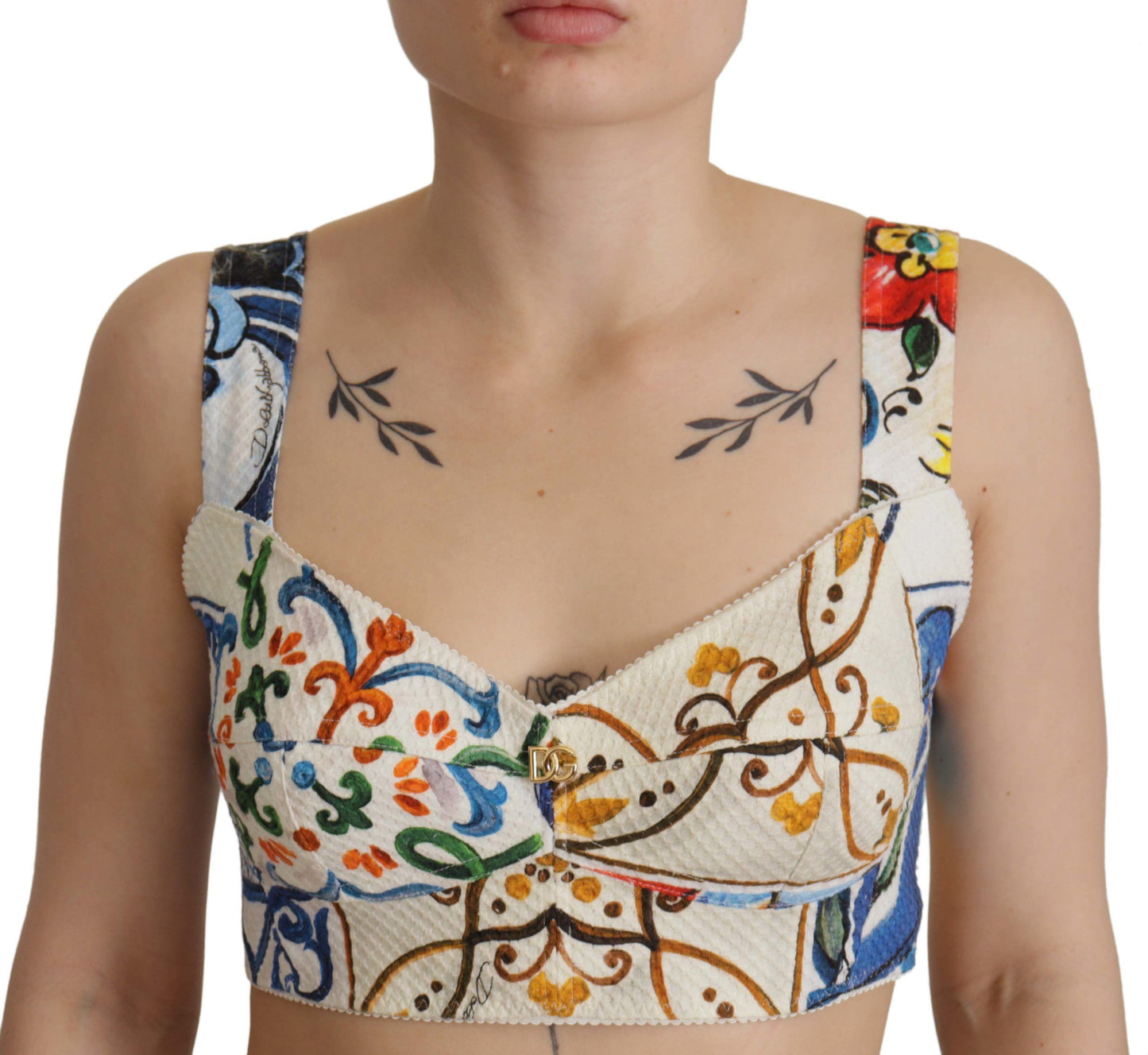 Dolce & Gabbana Elegant Sleeveless Corset Crop Top