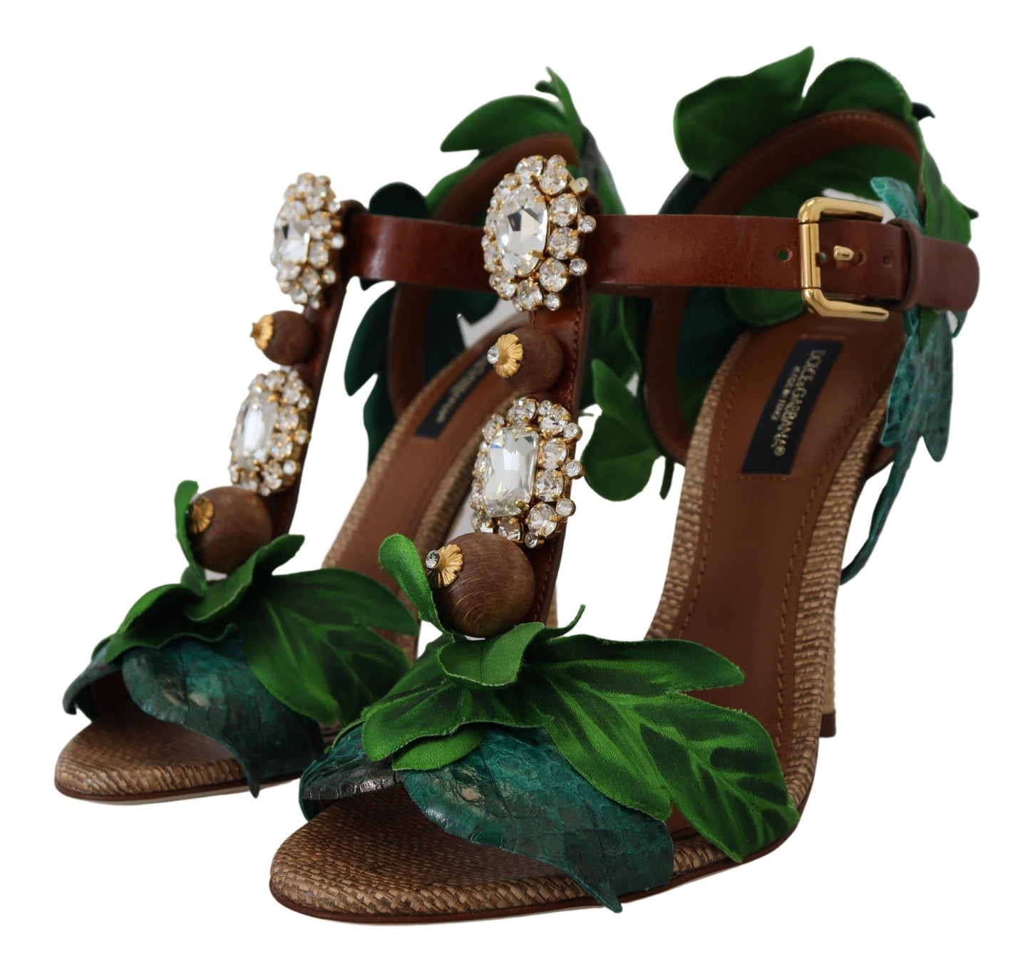 Dolce & Gabbana Enchanted Bloom Embellished Sandals