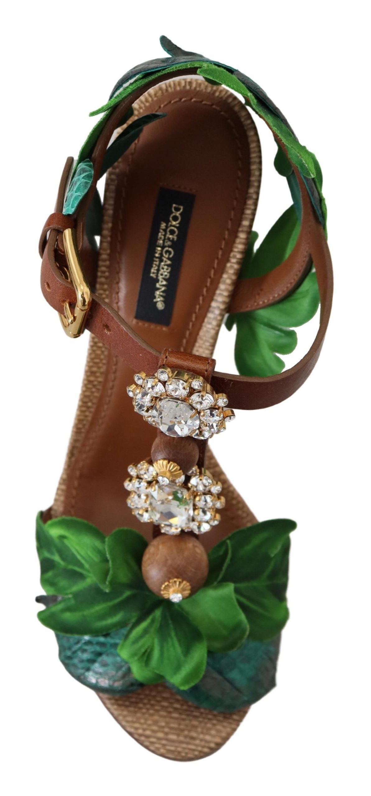 Dolce & Gabbana Enchanted Bloom Embellished Sandals