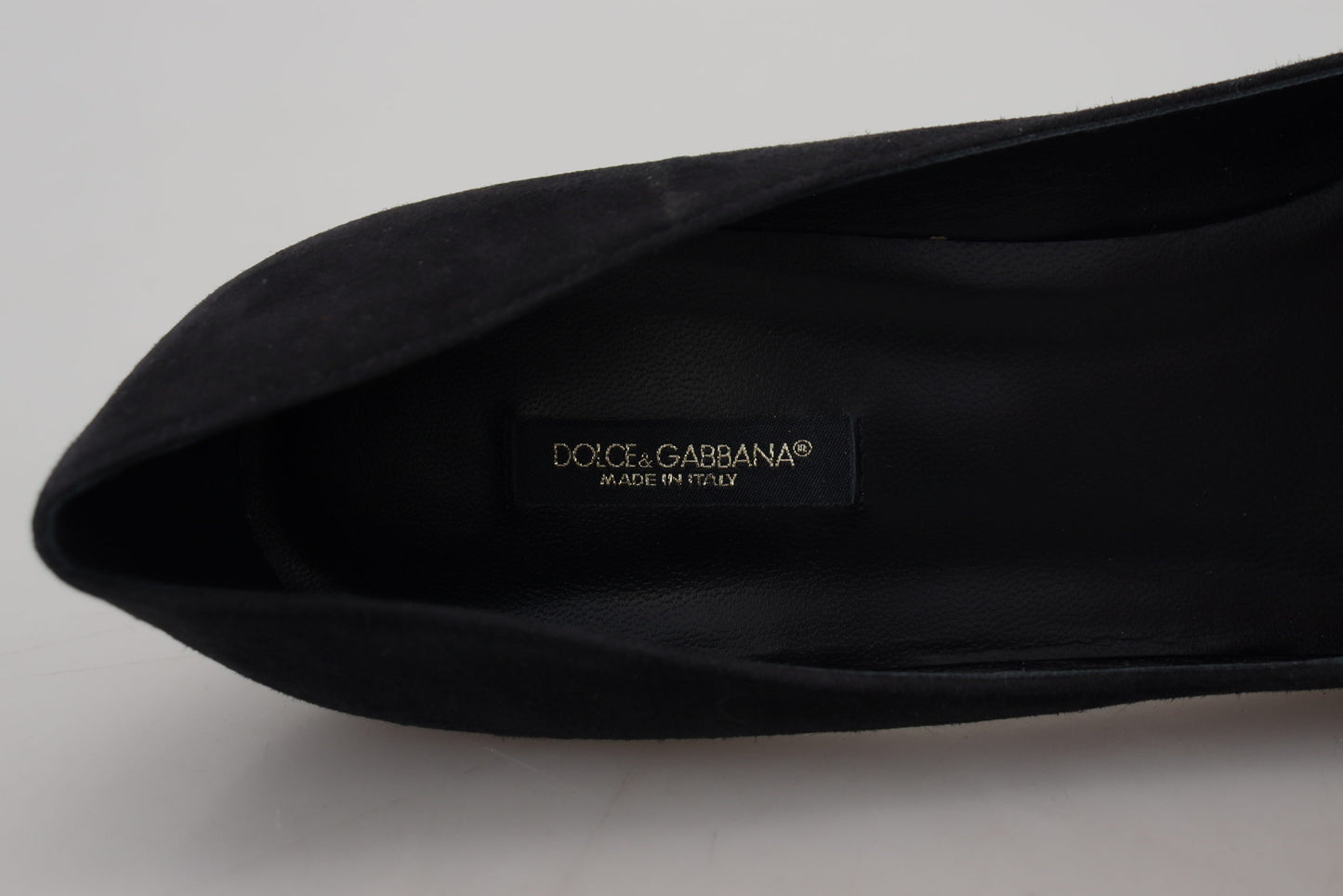 Dolce & Gabbana Elegant Black Leather Stiletto Heels