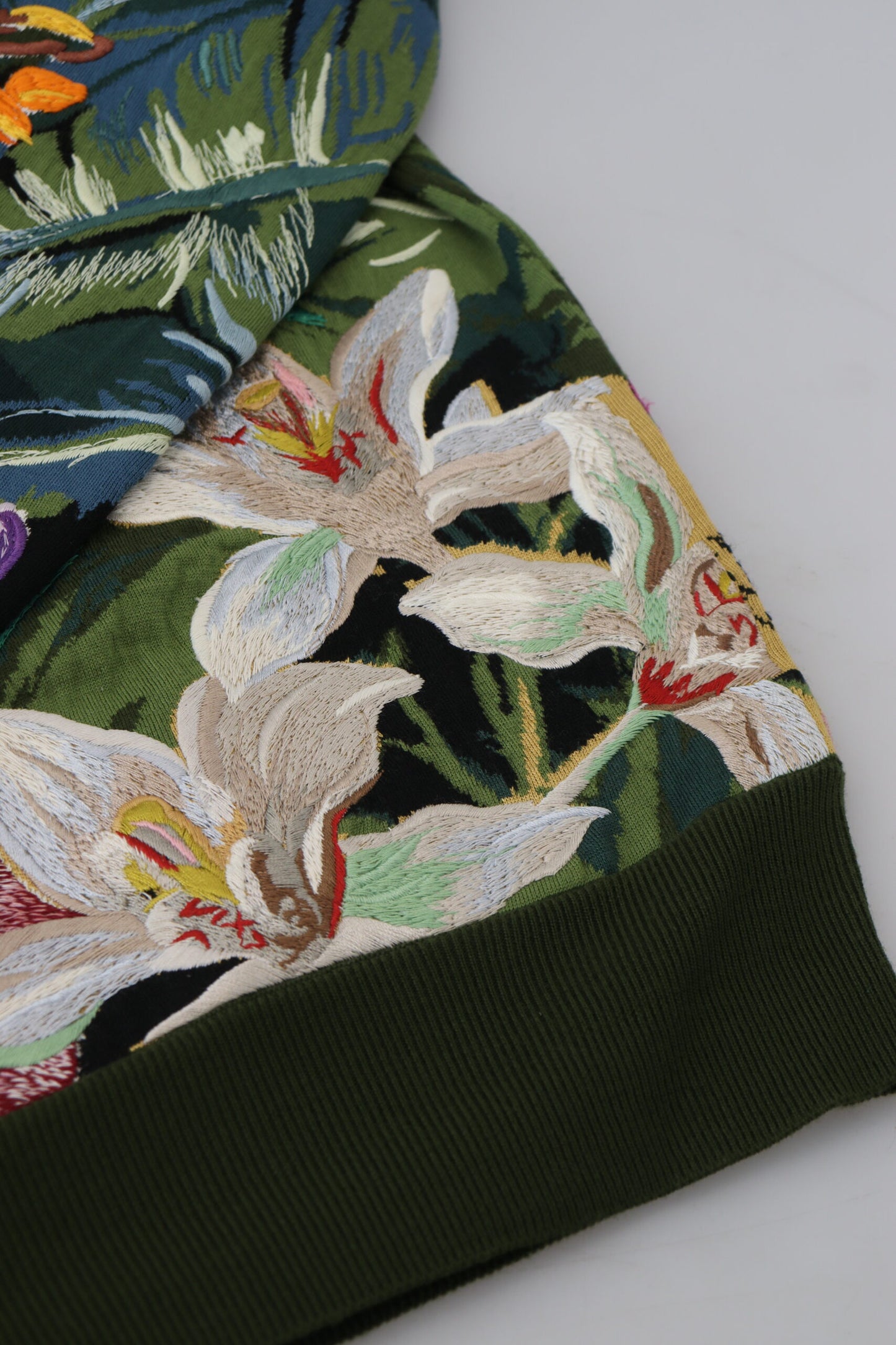 Dolce & Gabbana Jungle Embroidered Wool Silk Sweater