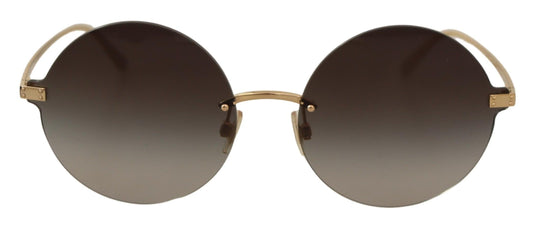 Dolce & Gabbana Elegant Gold-Tinted Italian Sunglasses