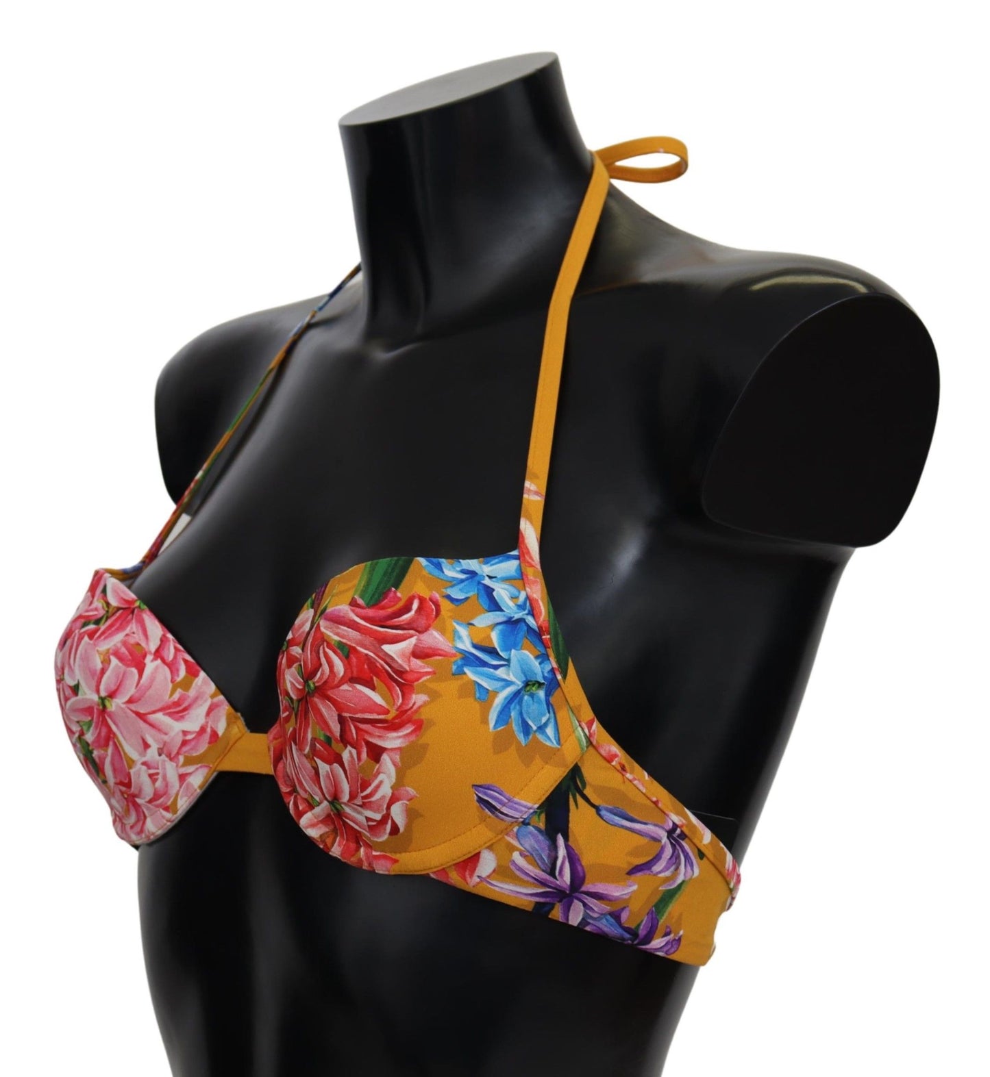 Dolce & Gabbana Sunny Floral Bikini Top For Elegant Beach Days