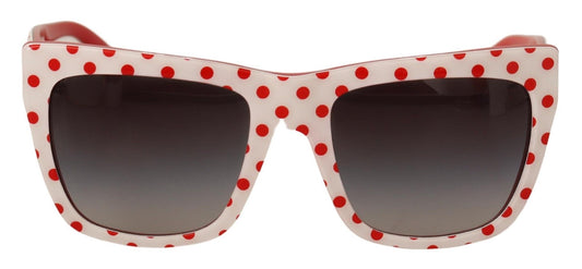 Dolce & Gabbana Chic Two-Tone Polka Dot Sunglasses