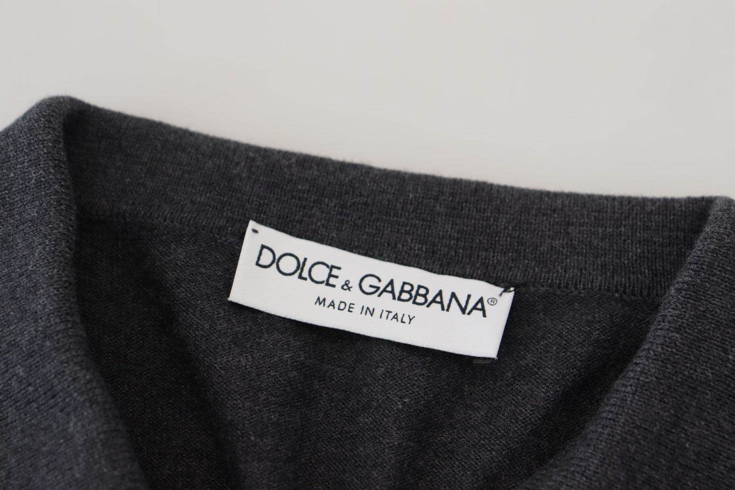 Dolce & Gabbana Elegant Grey Cotton Polo T-Shirt