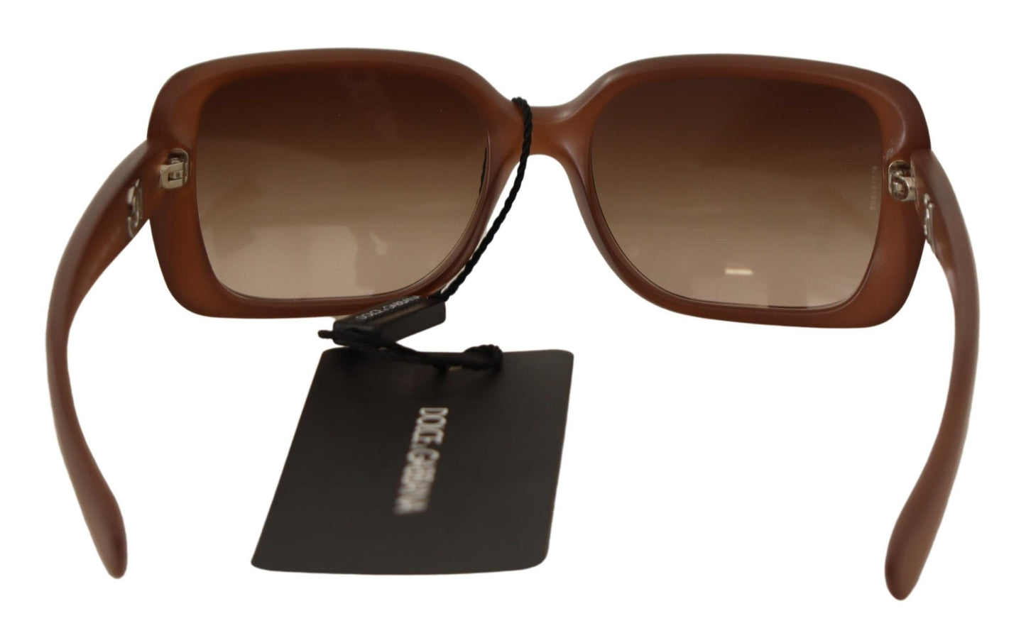 Dolce & Gabbana Chic Rectangular Brown Gradient Sunglasses