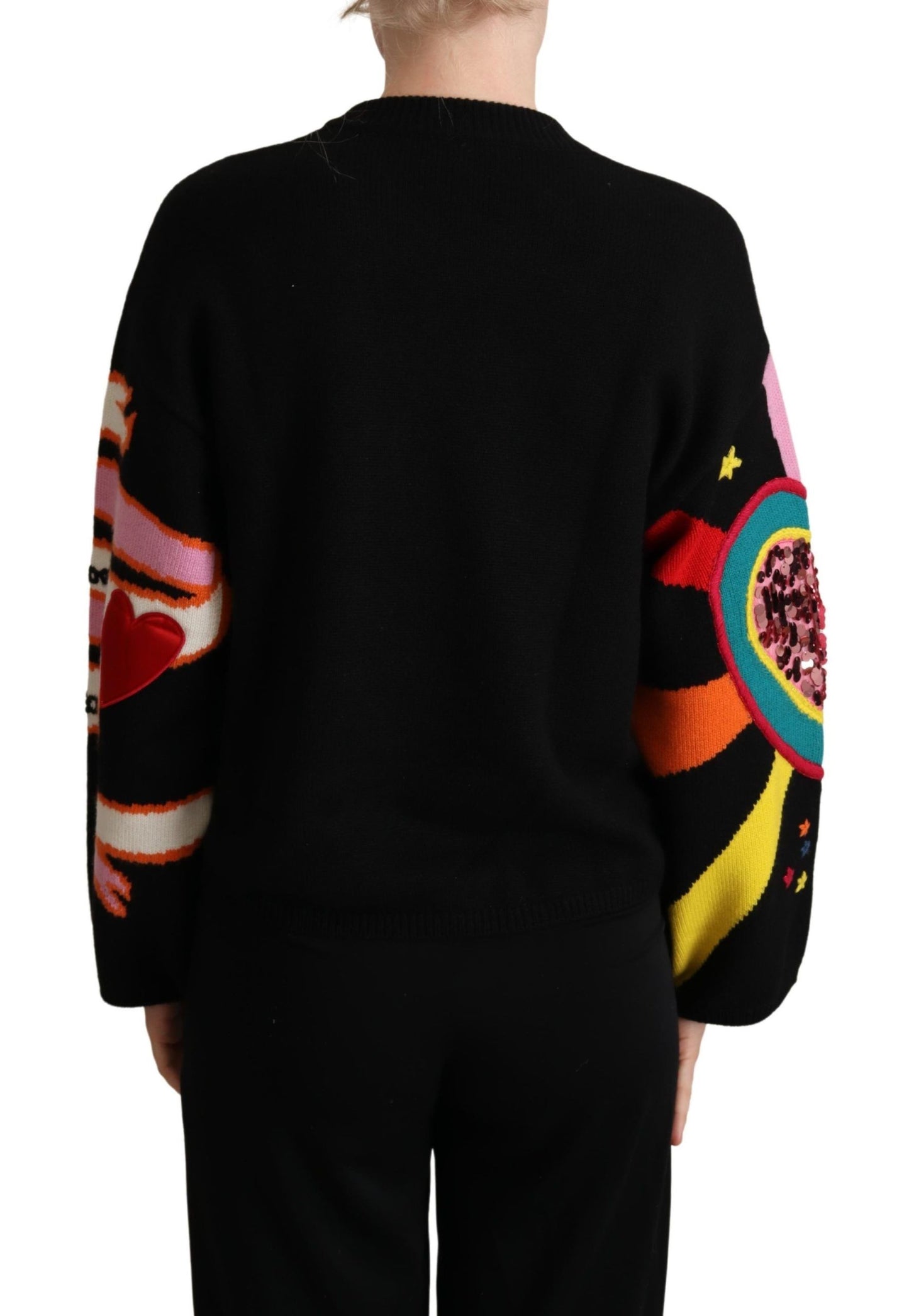 Dolce & Gabbana Elegant Cashmere Blend Sequined Sweater