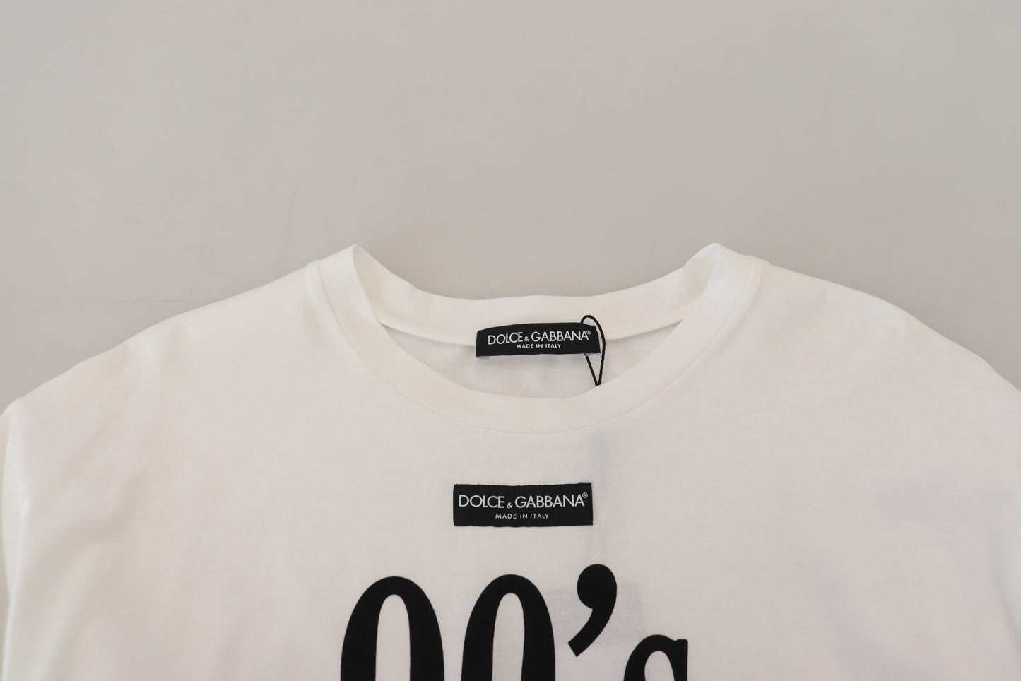 Dolce & Gabbana Chic White Cotton Logo Tee