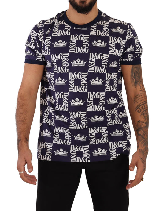 Dolce & Gabbana Regal Crown Print Crewneck T-Shirt