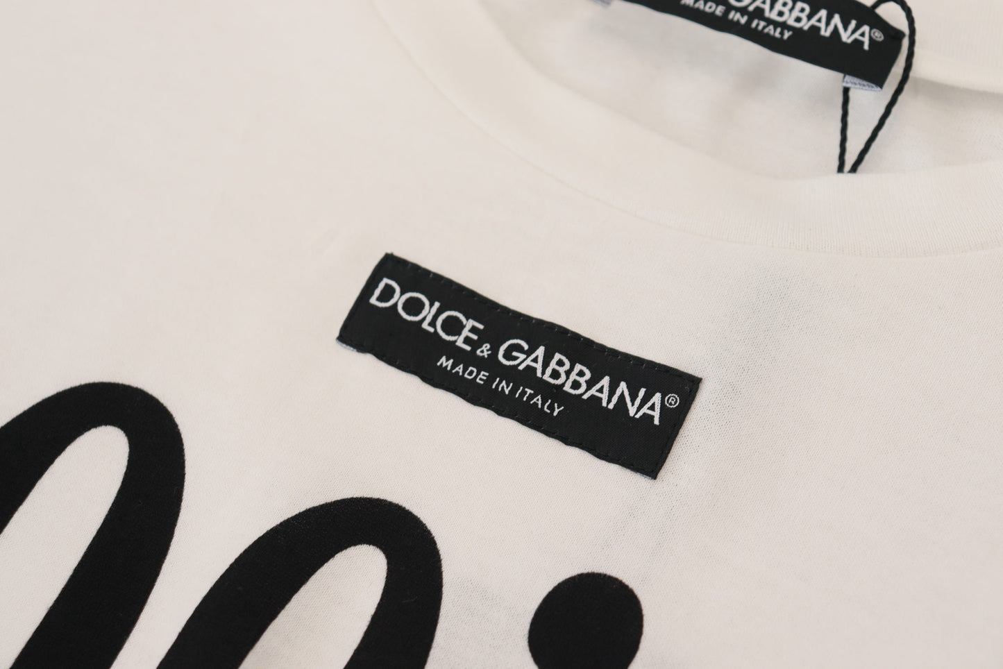 Dolce & Gabbana Chic White Cotton Logo Tee