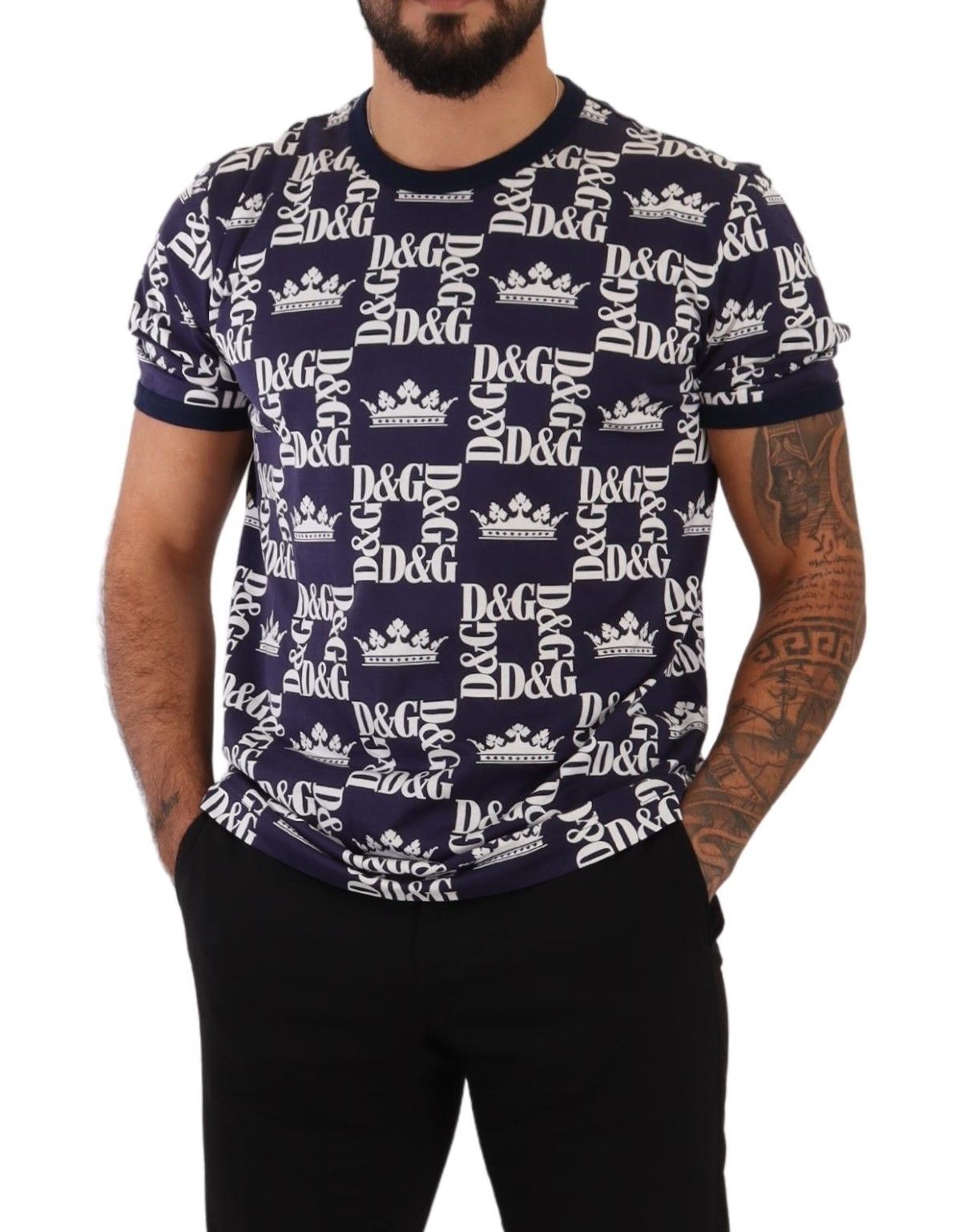 Dolce & Gabbana Regal Crown Print Crewneck T-Shirt