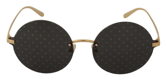 Dolce & Gabbana Elegant Gold-Toned Metal Sunglasses