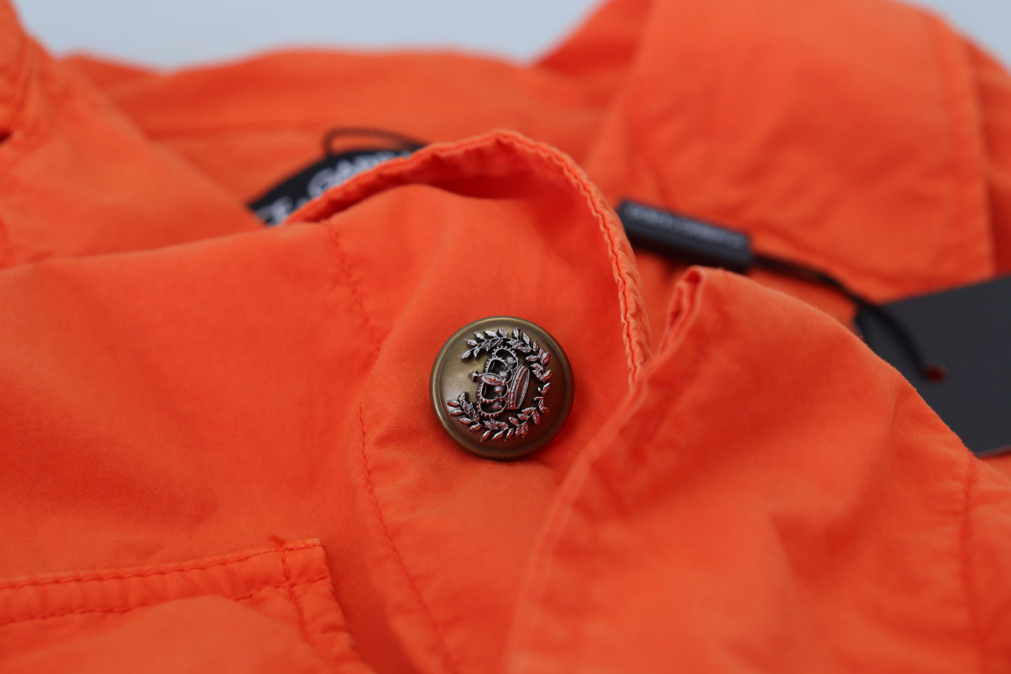 Dolce & Gabbana Elegant Orange Cotton Blend Jacket