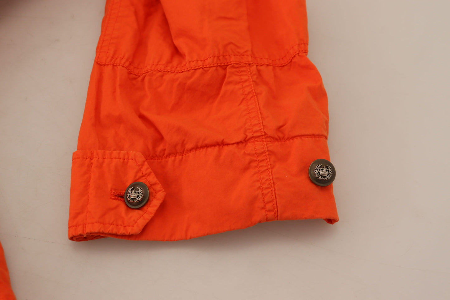 Dolce & Gabbana Elegant Orange Cotton Blend Jacket