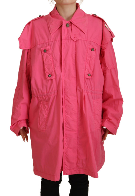 Dolce & Gabbana Chic Pink Windbreaker Jacket