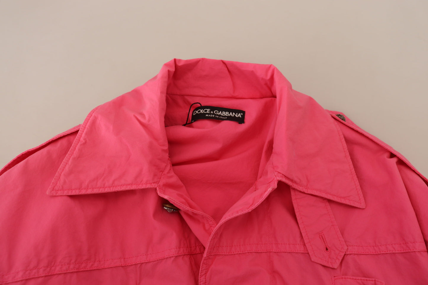 Dolce & Gabbana Chic Pink Windbreaker Jacket