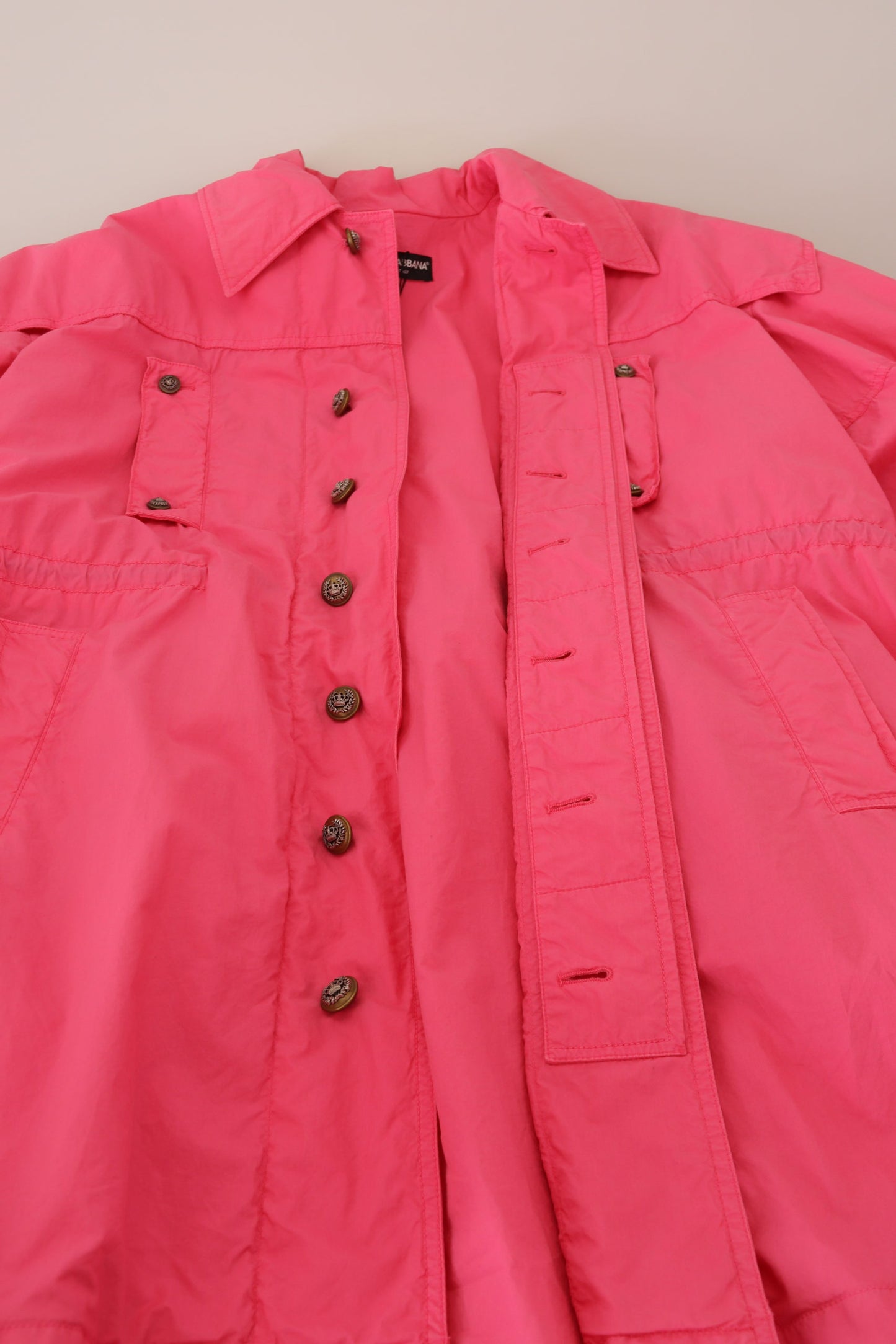 Dolce & Gabbana Chic Pink Windbreaker Jacket