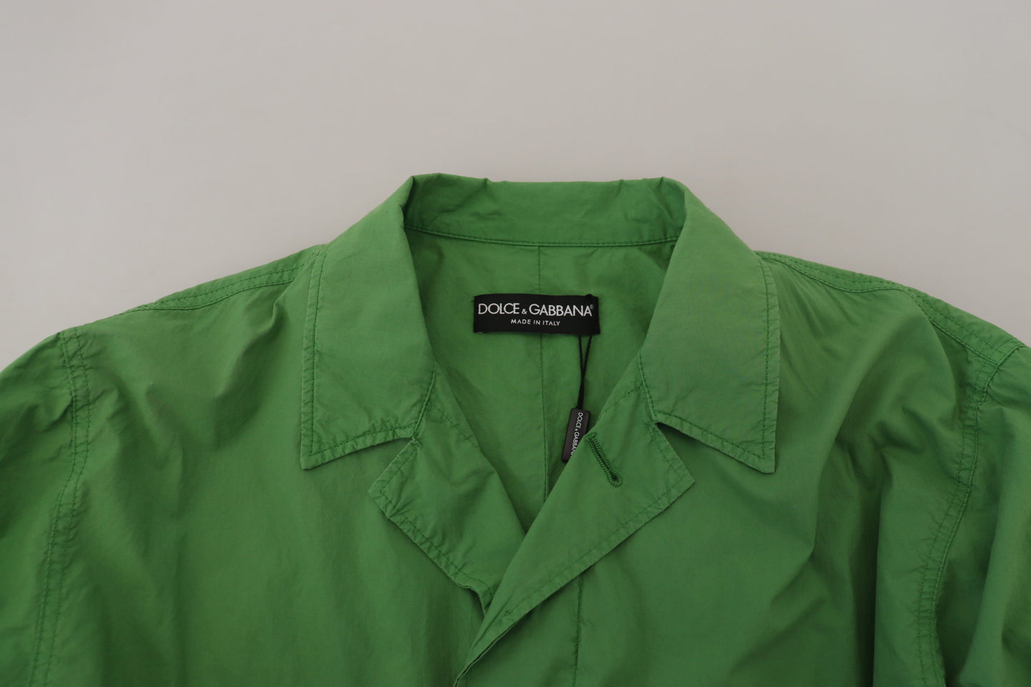 Dolce & Gabbana Elegant Green Buttoned Jacket