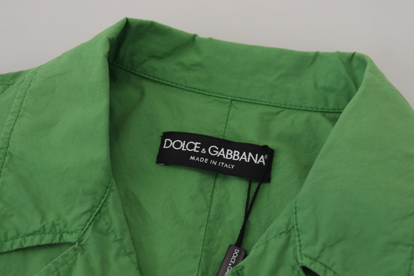 Dolce & Gabbana Elegant Green Buttoned Jacket