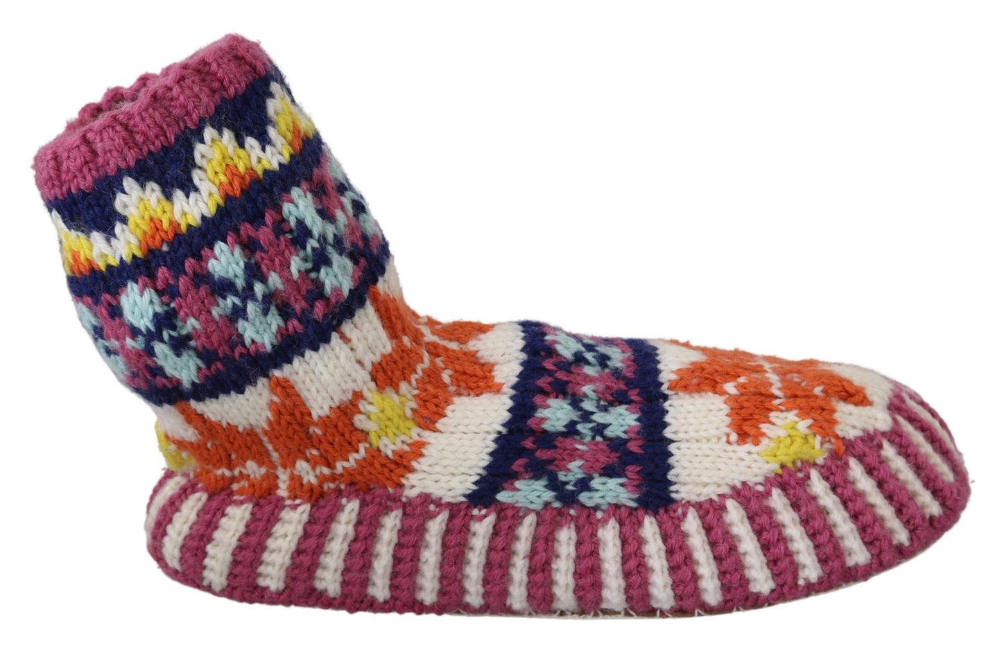 Dolce & Gabbana Multicolor Wool Booties for Sophisticated Comfort