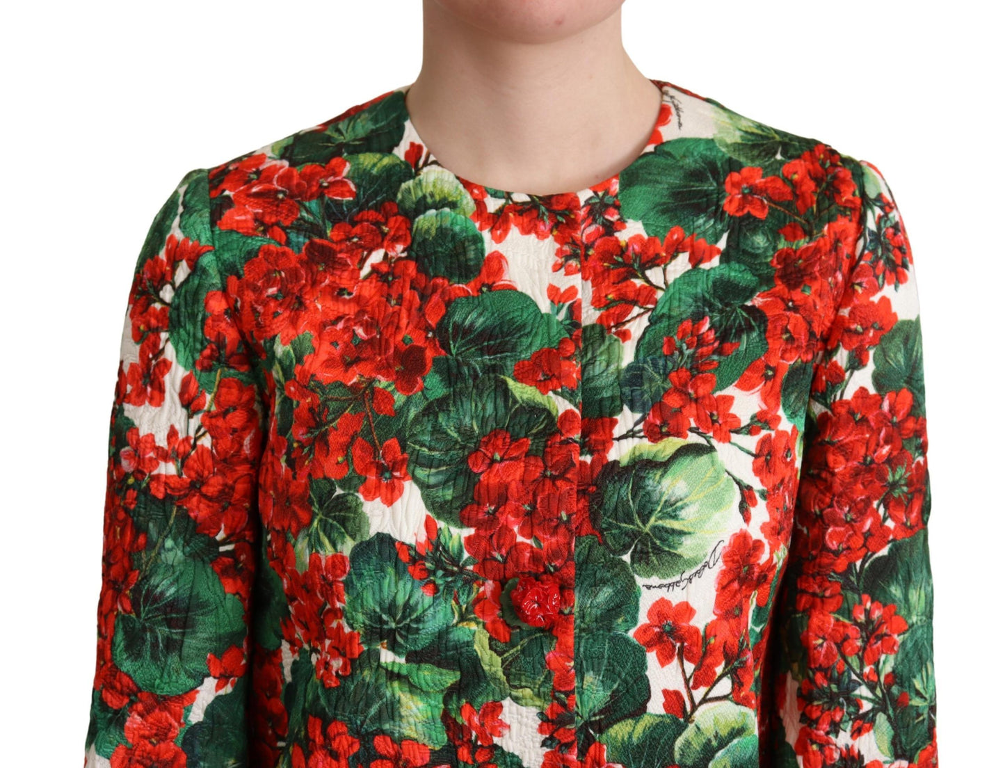 Dolce & Gabbana Exquisite Floral Brocade Blazer Coat