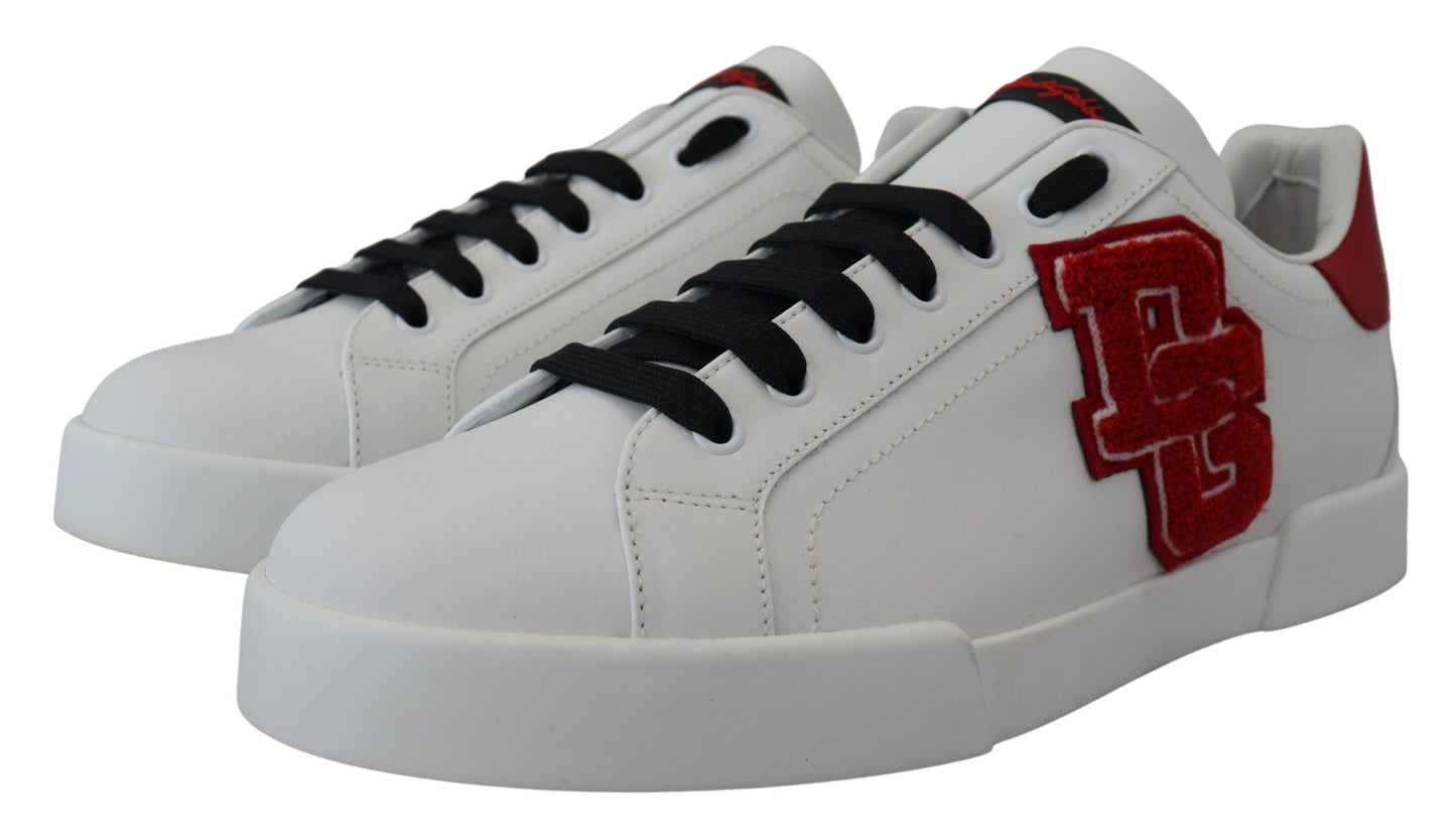 Dolce & Gabbana Elevate Your Game with Chic White Sneakers